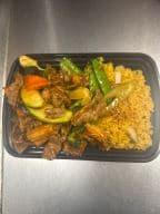 Best C19. Szechuan Beef (Combo Platter)四川牛 in Southport, NC